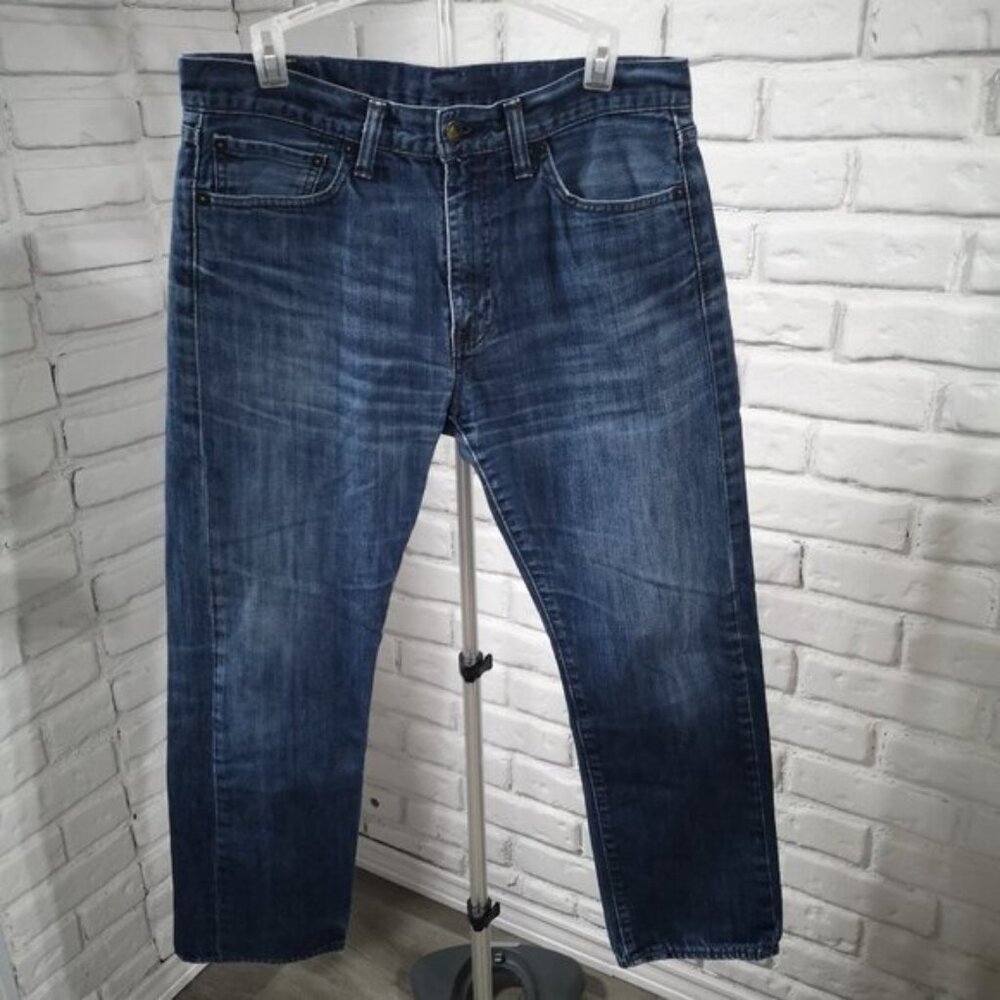 Levis 513 Mens Straight Leg Size 34 Waist Medium Wash Jeans